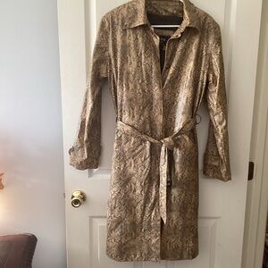 FU DA  Snake Print raincoat size L